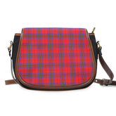 Clan Leslie Modern Tartan Saddle Handbags ZU21 Clan Leslie Tartan Today