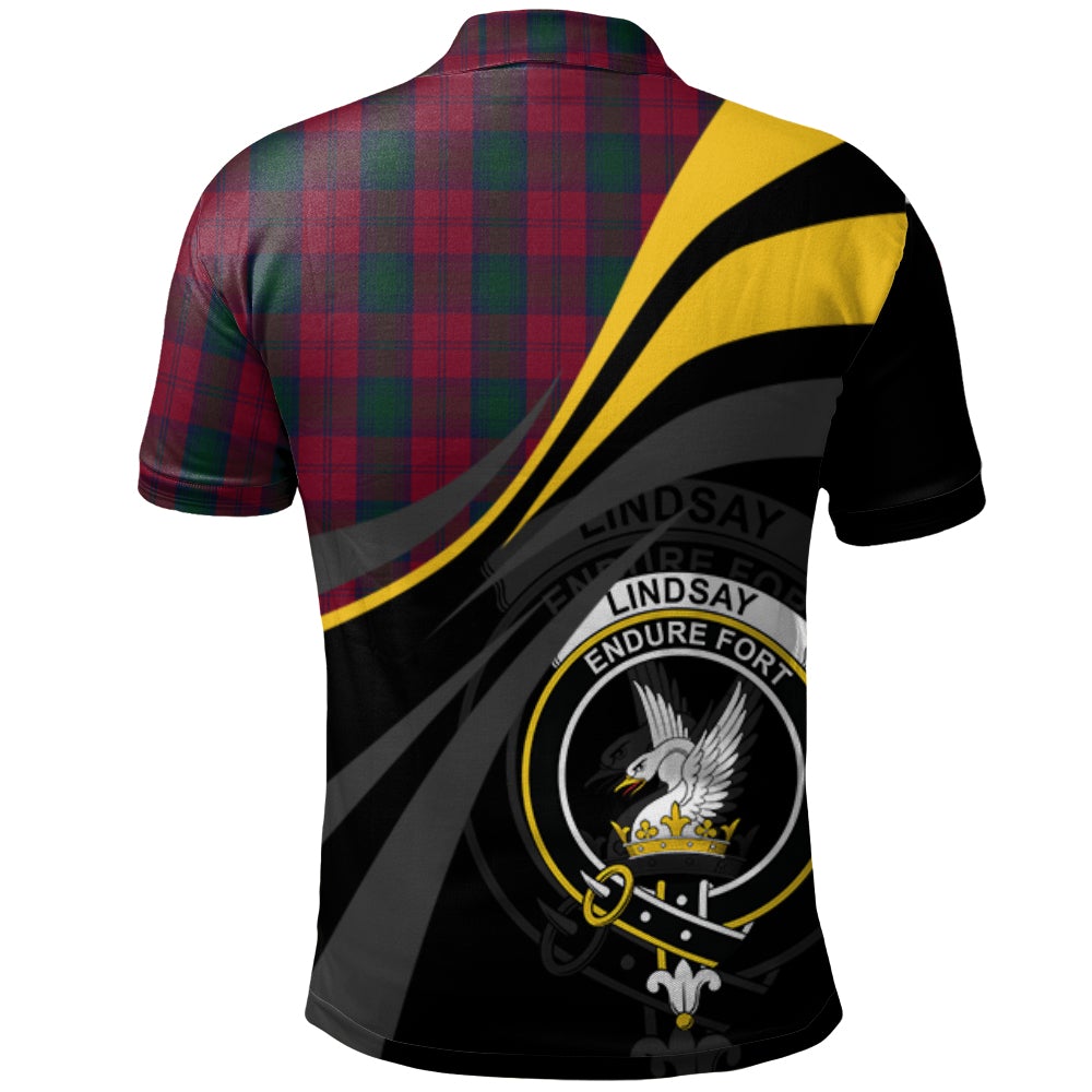 Clan Lindsay 01 Tartan Polo Shirt - Royal Coat Of Arms Style WB92 Lindsay 01 Tartan Tartan Polo