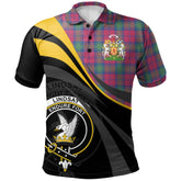 Clan Lindsay Ancient Tartan Polo Shirt - Royal Coat Of Arms Style ZM14 Lindsay Ancient Tartan Tartan Polo