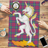 Clan Lindsay Ancient Tartan Crest Unicorn Scotland Jigsaw Puzzles Gift For Family JU20 Clan Lindsay Tartan Today