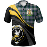 Clan Lindsay Dress Tartan Polo Shirt - Royal Coat Of Arms Style RD21 Lindsay Dress Tartan Tartan Polo