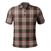 Clan Lindsay Dress Red Tartan Polo Shirt KY36 Lindsay Dress Red Tartan Tartan Polo
