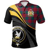 Clan Lindsay Modern Tartan Polo Shirt - Royal Coat Of Arms Style RX95 Lindsay Modern Tartan Tartan Polo