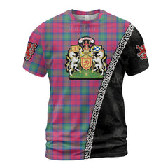 Personalized Clan Lindsay Ancient Tartan Shirt with Scotland Coat of Arms & Custom Name OR14