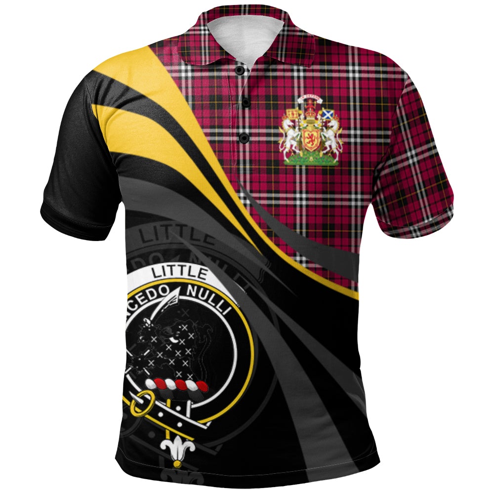 Clan Little Tartan Polo Shirt - Royal Coat Of Arms Style PP22 Little Tartan Tartan Polo
