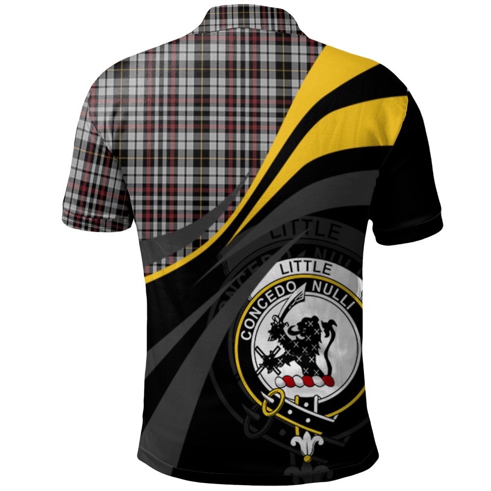 Clan Little Arisaid Tartan Polo Shirt - Royal Coat Of Arms Style HN42 Little Arisaid Tartan Tartan Polo