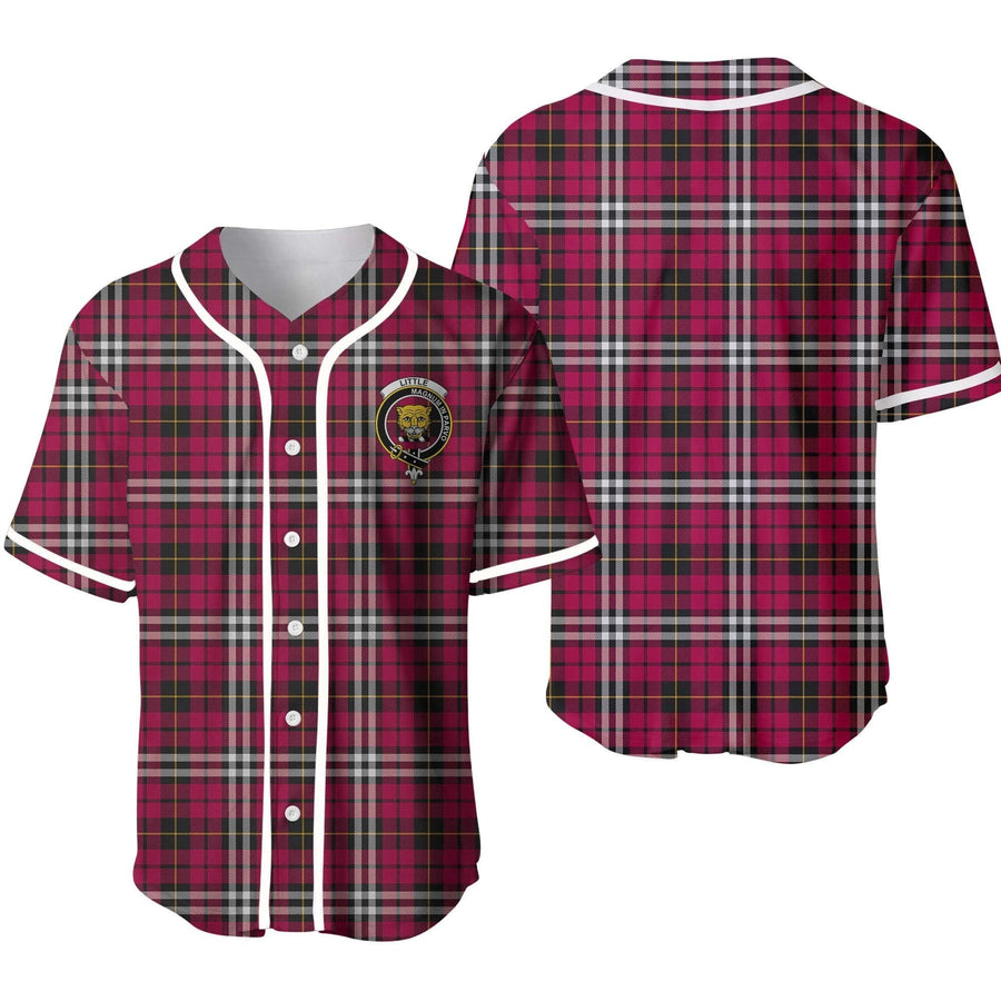 Clan Little (new) Tartan Unisex Baseball Jersey