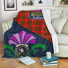 Clan Livingstone Tartan Crest Premium Blanket Thistle Style XB31 Clan Livingstone Tartan Today