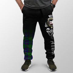Clan Lockhart Modern Tartan Crest Jogger Sweatpants Alba Celtic Style OI54 Clan Lockhart Tartan Today