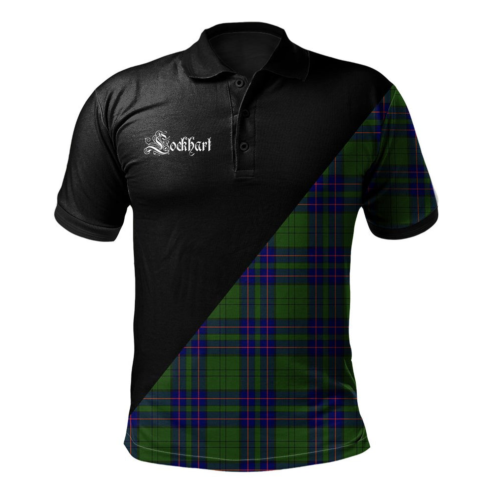 Clan Lockhart Modern Clan - Military Polo Shirt IN83 Lockhart Modern Tartan Tartan Polo