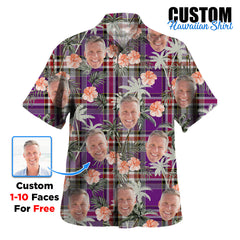 Clan Lockwood Tartan Custom Face Hawaiian Shirt – Unisex Gift for Family Members, Summer Party OL50 Lockwood Tartan Tartan Hawaii Shirt