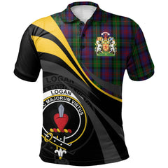 Clan Logan 03 Tartan Polo Shirt - Royal Coat Of Arms Style TP45 Logan 03 Tartan Tartan Polo