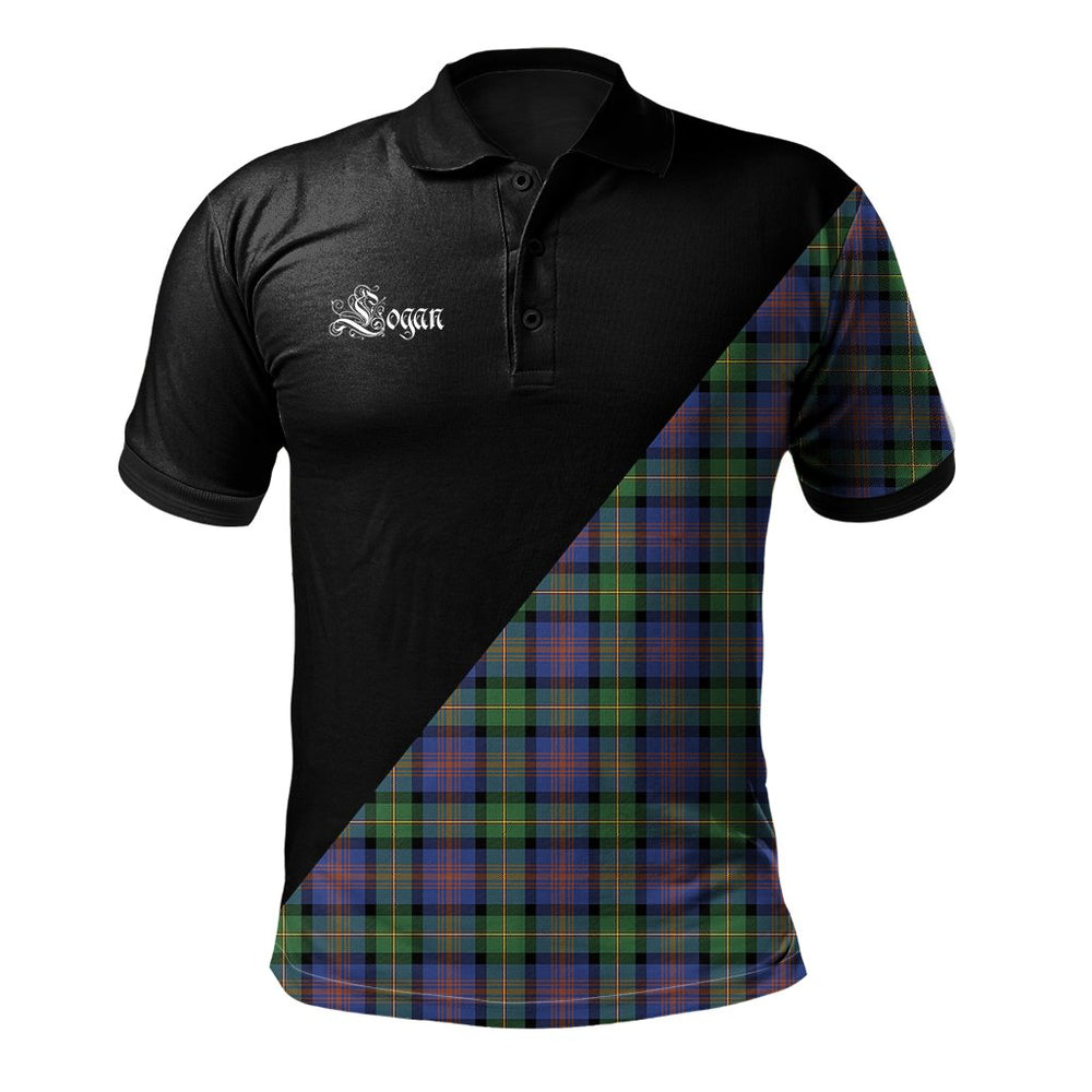 Clan Logan Ancient Clan - Military Polo Shirt SR79 Logan Ancient Tartan Tartan Polo