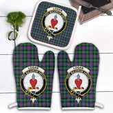 Clan Logan Ancient Tartan Crest Oven Mitt And Pot Holder (2 Oven Mitts + 1 Pot Holder) CX61 Clan Logan Tartan Today