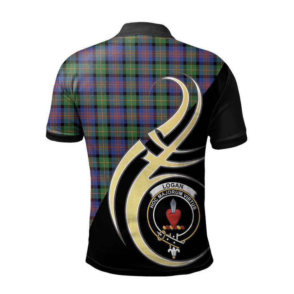 Clan Logan Ancient Tartan Polo Shirt - Believe In Me Style IV70 Logan Ancient Tartan Tartan Polo