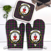 Clan Logan Modern Tartan Crest Oven Mitt And Pot Holder (2 Oven Mitts + 1 Pot Holder) RU87 Clan Logan Tartan Today