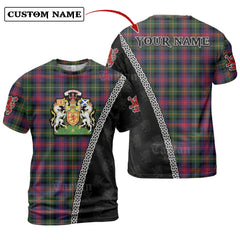 Logan Modern Tartan Shirt with Scotland Coat of Arms & Custom Name RX41