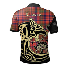 Clan Lumsden Modern Tartan Polo Shirt Viking Wolf UW48 Lumsden Modern Tartan Tartan Polo