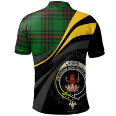 Clan Lundin Tartan Polo Shirt - Royal Coat Of Arms Style ZF37 Lundin Tartan Tartan Polo