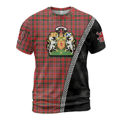 Personalized Clan MacAlister Modern Tartan Shirt with Scotland Coat of Arms & Custom Name HY73