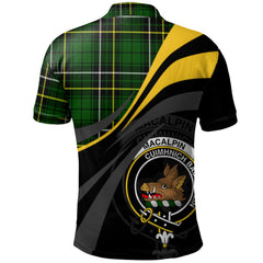 Clan MacAlpin (MacAlpine) Modern Tartan Polo Shirt - Royal Coat Of Arms Style PX51 MacAlpin (MacAlpine) Modern Tartan Tartan Polo