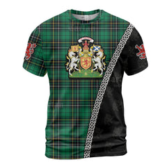 Personalized Clan MacAlpine Ancient Tartan Shirt with Scotland Coat of Arms & Custom Name WU86