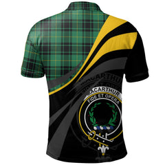 Clan MacArthur Ancient Tartan Polo Shirt - Royal Coat Of Arms Style JY94 MacArthur Ancient Tartan Tartan Polo