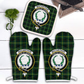 Clan MacArthur Modern Tartan Crest Oven Mitt And Pot Holder (2 Oven Mitts + 1 Pot Holder) DT88 Clan MacArthur Tartan Today