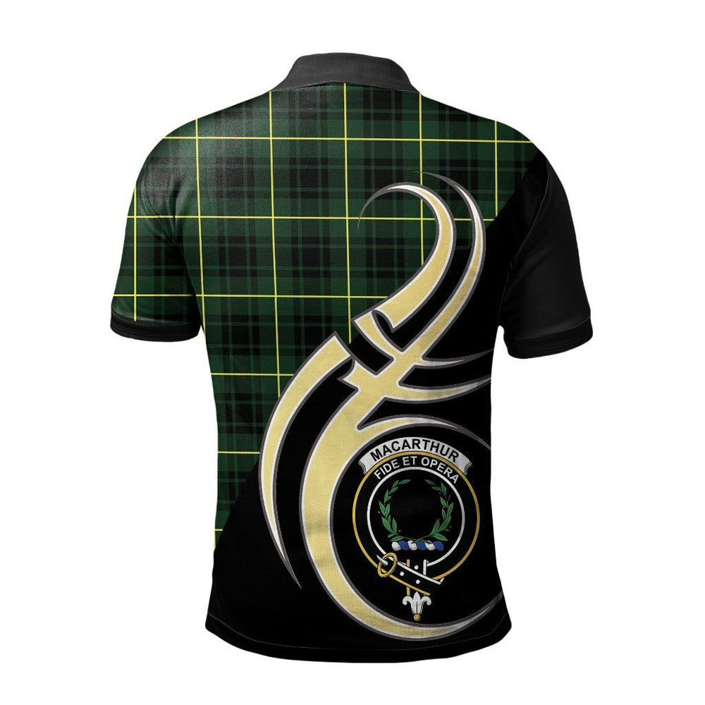 Clan MacArthur Modern Tartan Polo Shirt - Believe In Me Style LY64 MacArthur Modern Tartan Tartan Polo