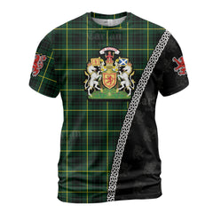 Personalized Clan MacArthur Modern Tartan Shirt with Scotland Coat of Arms & Custom Name WD15