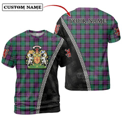 MacArthur – Milton Tartan Shirt with Scotland Coat of Arms & Custom Name BD52