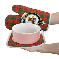 Clan MacAulay Ancient Tartan Crest Oven Mitt And Pot Holder (2 Oven Mitts + 1 Pot Holder) QO20 Clan MacAulay Tartan Today