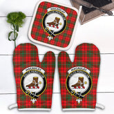 Clan MacAulay Modern Tartan Crest Oven Mitt And Pot Holder (2 Oven Mitts + 1 Pot Holder) AY57 Clan MacAulay Tartan Today