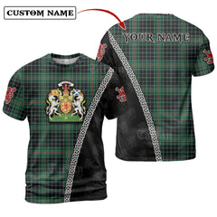 MacAulay Hunting Ancient Tartan Shirt with Scotland Coat of Arms & Custom Name ZI37