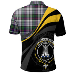 Clan MacCallum (Malcolm) Dress 02 Tartan Polo Shirt - Royal Coat Of Arms Style LI18 MacCallum (Malcolm) Dress 02 Tartan Tartan Polo