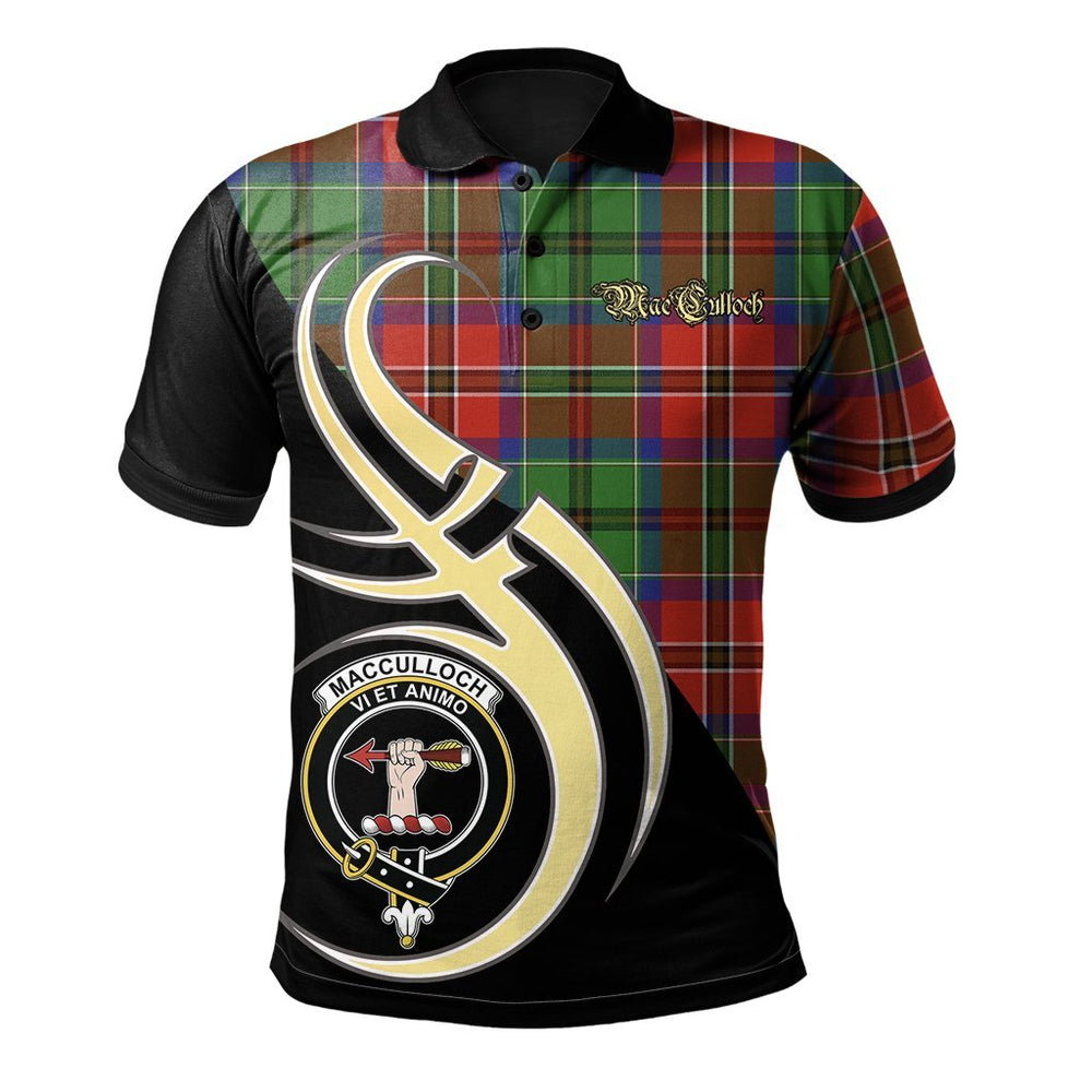 Clan MacCulloch Tartan Polo Shirt - Believe In Me Style MR79 MacCulloch Tartan Tartan Polo