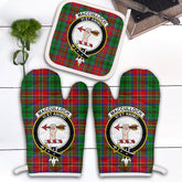 Clan MacCulloch Tartan Crest Oven Mitt And Pot Holder (2 Oven Mitts + 1 Pot Holder) RO27 Clan Borthwick Tartan Today