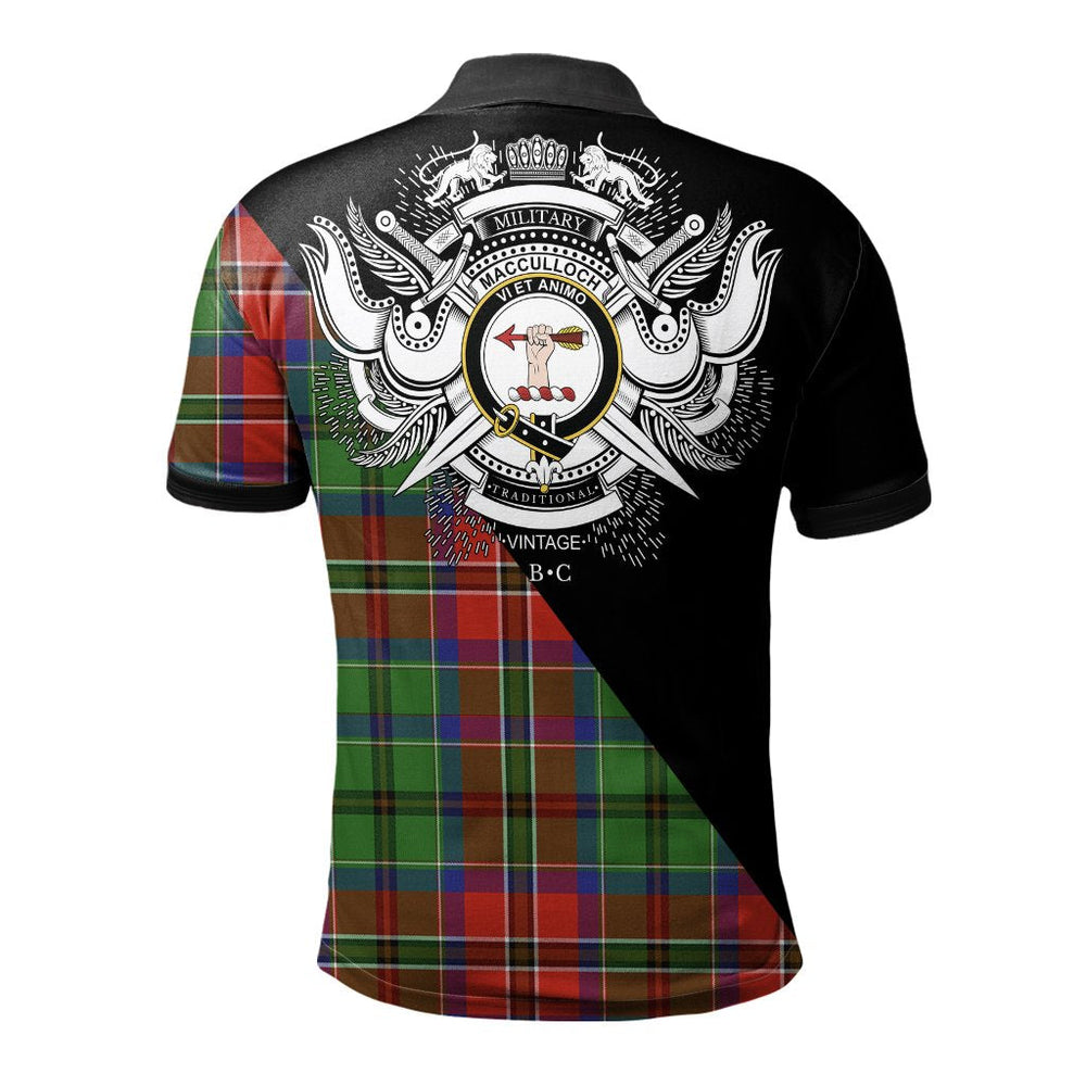 Clan MacCulloch Clan - Military Polo Shirt XB80 MacCulloch Tartan Tartan Polo
