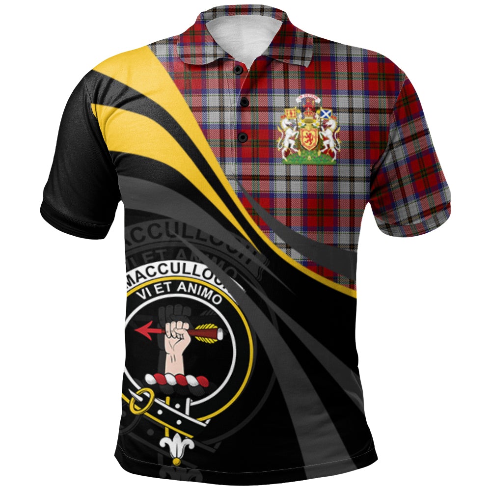 Clan MacCulloch Dress Tartan Polo Shirt - Royal Coat Of Arms Style WD62 MacCulloch Dress Tartan Tartan Polo