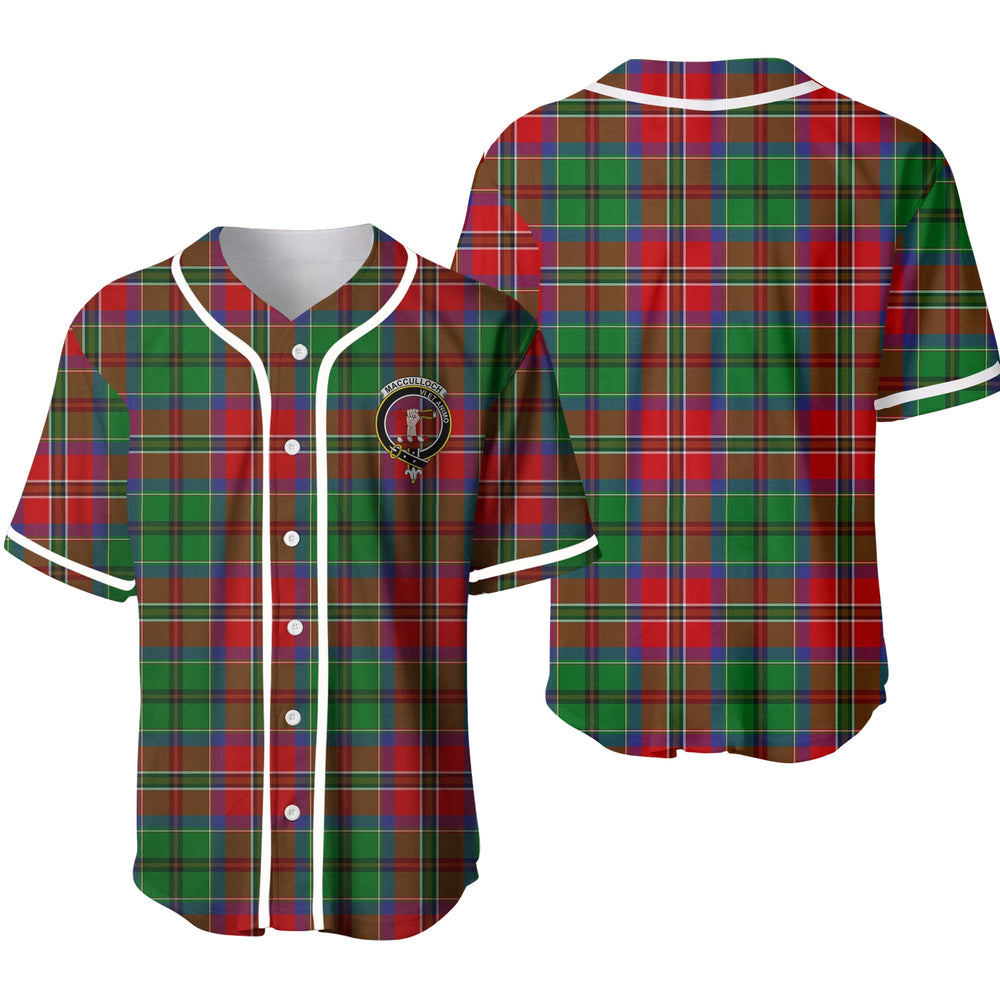 Clan MacCulloch (McCulloch) Tartan Unisex Baseball Jersey DX41AL48 Clan McCulloch Tartan Today
