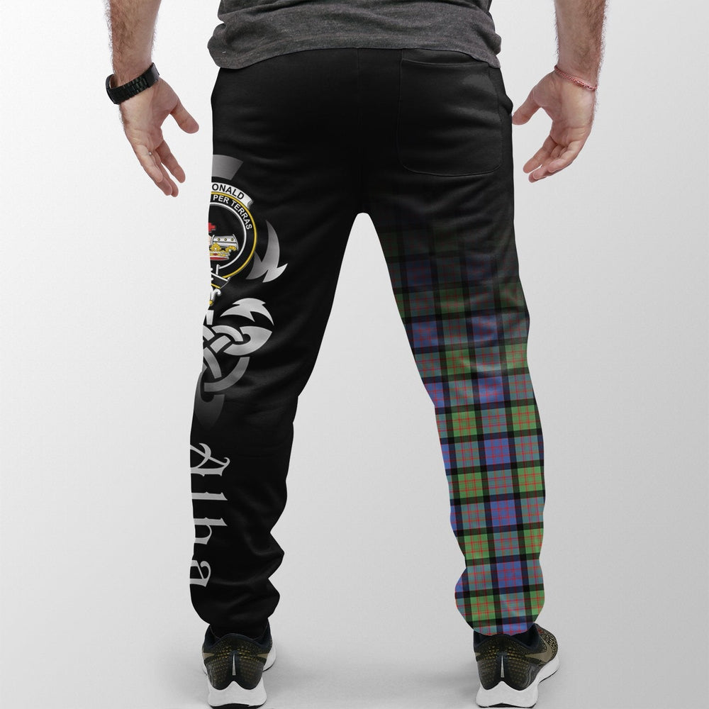 Clan MacDonald Ancient Tartan Crest Jogger Sweatpants Alba Celtic Style KM86 Clan MacDonald Tartan Today