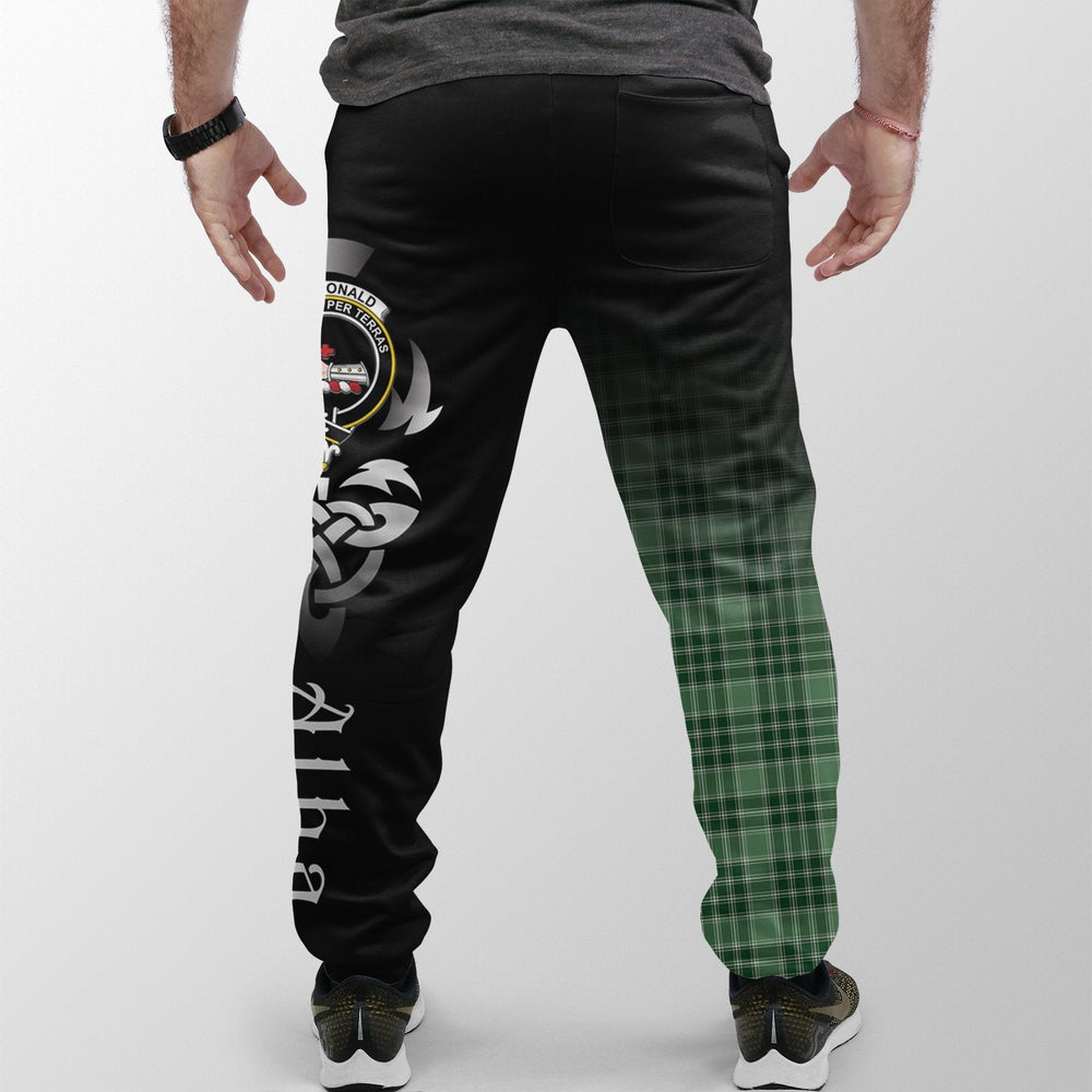 Clan MacDonald Lord Of The Isles Hunting Tartan Crest Jogger Sweatpants Alba Celtic Style DP76 Clan MacDonald Tartan Today