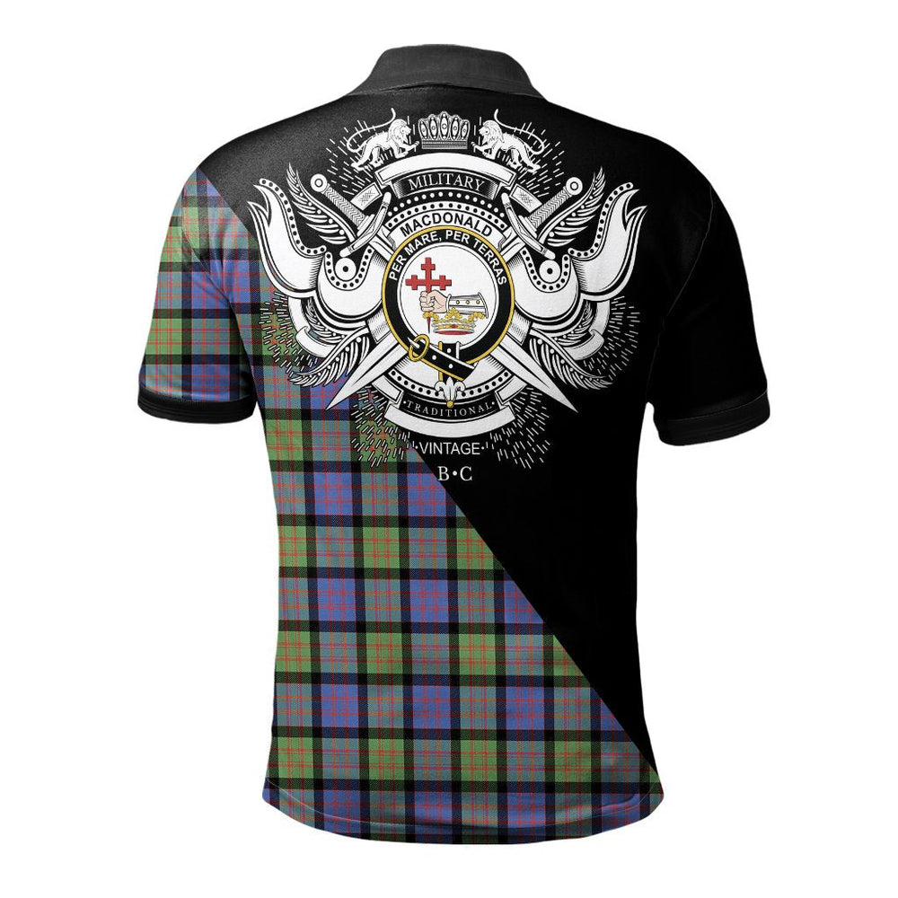 Clan MacDonald Ancient Clan - Military Polo Shirt MW84 MacDonald Ancient Tartan Tartan Polo