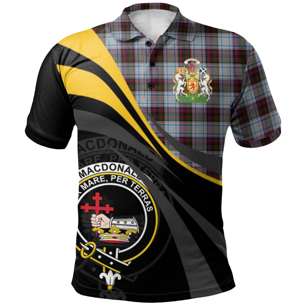 Clan MacDonald Dress 02 Tartan Polo Shirt - Royal Coat Of Arms Style RR96 MacDonald Dress 02 Tartan Tartan Polo