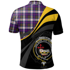 Clan MacDonald Dress Modern Tartan Polo Shirt - Royal Coat Of Arms Style BQ82 MacDonald Dress Modern Tartan Tartan Polo