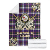 Clan MacDonald Dress Modern Tartan Gold Courage Symbol Blanket SL96 Clan MacDonald Tartan Today