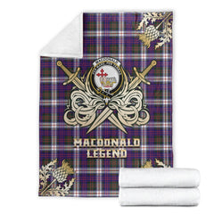 Clan MacDonald Dress Modern Tartan Gold Courage Symbol Blanket SL96 Clan MacDonald Tartan Today