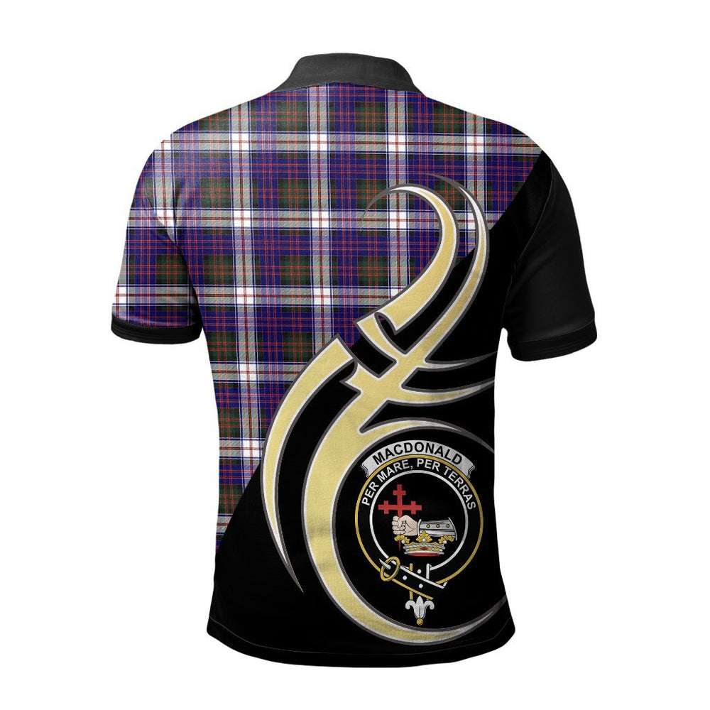 Clan MacDonald Dress Modern Tartan Polo Shirt - Believe In Me Style MG92 MacDonald Dress Modern Tartan Tartan Polo