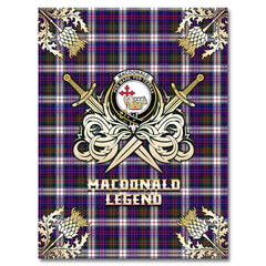 Clan MacDonald Dress Modern Tartan Gold Courage Symbol Blanket SL96 Clan MacDonald Tartan Today