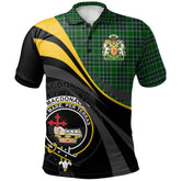 Clan MacDonald, Lord of the Isles Hunting Tartan Polo Shirt - Royal Coat Of Arms Style OY60 MacDonald, Lord of the Isles Hunting Tartan Tartan Polo